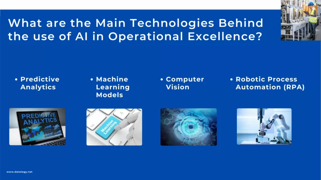 What are the Main Technologies Behind the use of AI in Operational Excellence?​